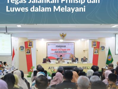Beri Pengarahan di Kanwil BPN Provinsi Sulsel, Menteri Nusron: Tegas Jalankan Prinsip dan Luwes dalam Melayani
