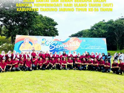 Jalan Santai dan Senam Bersama Dalam Rangka Memperingati Hari Ulang Tahun (HUT) Kabupaten Tanjung Jabung Timur ke-26 Tahun