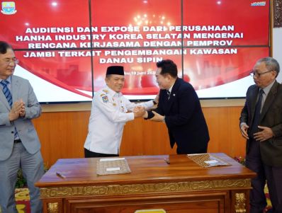 Kerjasama Dengan Perusahaan Korea, Ini yang Akan Dilakukan Pemprov Jambi Terhadap Danau Sipin