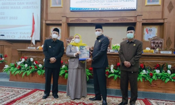 DPRD Muaro Jambi Gelar Paripurna Penyampaian LKPJ Tahun 2021