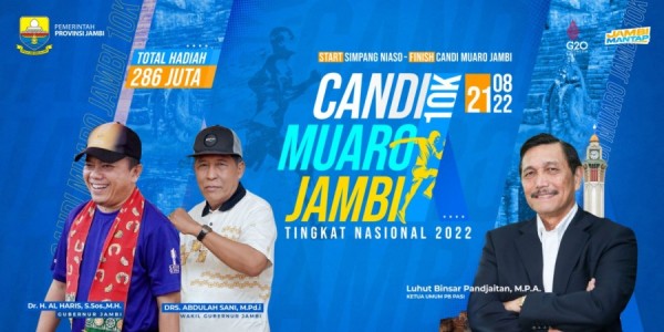 Segera Daftar! Pemprov Jambi Gelar Lomba  Lari Candi Muaro Jambi 10 K dengan Total Hadiah Ratusan Juta Rupiah