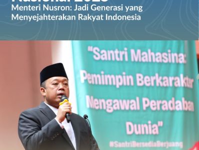 Peringati Hari Santri Nasional 2025, Menteri Nusron: Jadi Generasi yang Menyejahterakan Rakyat Indonesia